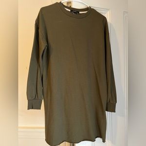 Forever 21 olive sweater dress